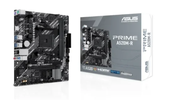 PLACA ME ASUS PRIME A520M-R, AMD AM4, MATX, DDR4 - PRIME A520M-R