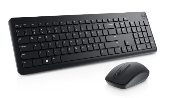 Teclado e Mouse Sem Fio Dell KM3322W, USB, ABNT2, Preto - 580-BBBB