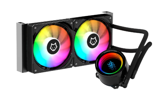 Water Cooler Husky Glacier, Ilumina��o ARGB, 240mm, AMD e Intel, Preto - HWT600PT