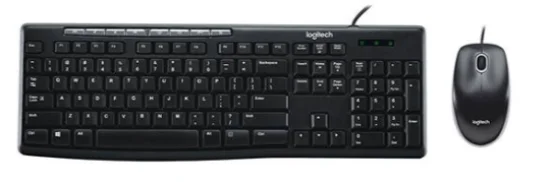 Kit Mouse E Teclado Logitech Mk200 Multimidia C/fio Preto - 920-002718