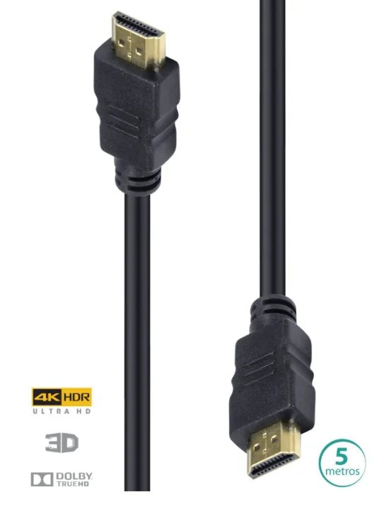 Cabo Hdmi 2.0 4K Ultra Hd 3D - 5 Metros - H20-5