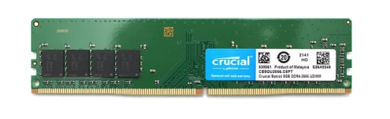 Memria Crucial, 8GB, 2666MHz, DDR4, CL19 - CB8GU2666