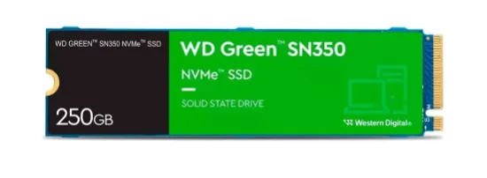 SSD SanDisk PC SN350, 250GB, PCIe, NVMe, Leitura: 2400MB/s e Grava��o: 1500MB/s, Preto - WDS250G2G0C