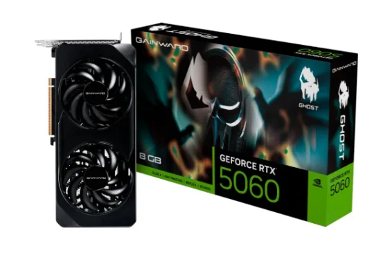 Placa De Video, Gainward, Geforce RTX 5060, 8GB, Ghost, Gddr7, 128bits - Ne75060019p1-gb2063b