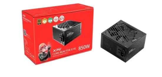 Fonte XPG Core Reactor II VE, 850W, 80 Plus Gold, Modular, PFC Ativo, Preto - 75261436