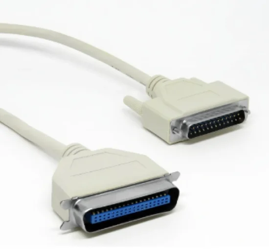 Cabo Impressora Paralela Db25 X 36 Centronics Lpt 1,80 Mts Cor Bege