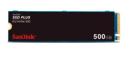 SSD SanDisk Plus NVMe, 500GB, M.2, PCle, Gen3, Leitura 2400MB/s e Grava��o 2400MB/s, Preto - SDSSDA3N-500G-G26