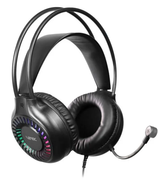 Fone De Ouvido Headset Gamer Vinik Hurricane Usb - Led Rainbow - VKHSGHCN