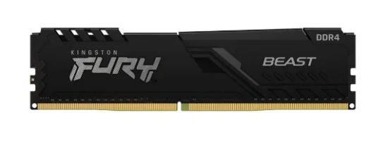Mem�ria RAM Kingston Fury Beast, 16GB, 3200MHz, DDR4, CL16, Preto - KF432C16BB1/16
