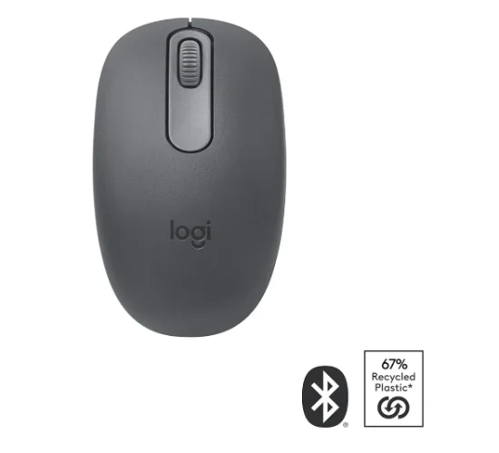 Mouse Sem Fio Logitech M196, Ambidestro Compacto, Bluetooth, Compat�vel com PC e Mac, Grafite - 910-007456