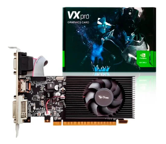 Placa De Video Vx Pro Nvidia Geforce Gt610lp, 2gb, Ddr3, 64bit, GT610LP-2GD3