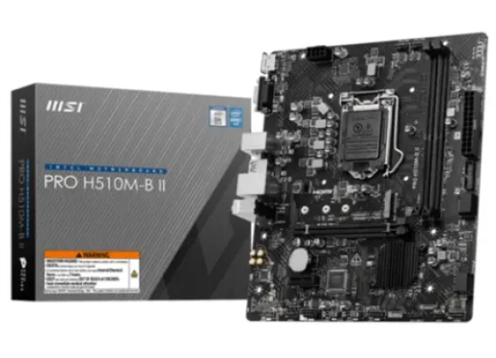 Placa M�e MSI Intel PRO H510M-B II mATX H470 LGA 1200 DDR4