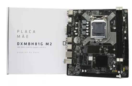 Placa M�e Duex DXMBH81G M2, Chipset H81, Intel LGA 1150, MATX, DDR3