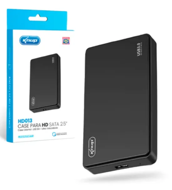Case HD Externo USB 3.0 Sata 2.5 Polegadas KNUP - KP-HD013