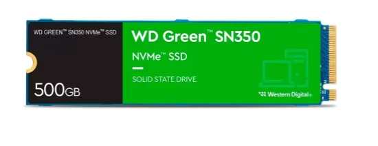 SSD Sandisk PC SN350, 500GB, PCIe, NVMe, Leitura: 2400MB/s e Grava��o: 1500MB/s, Preto - WDS500G2G0C