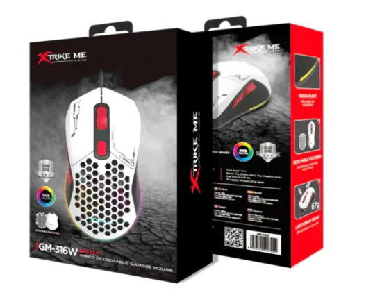 Mouse Gamer Customiz�vel Xtrike-ME GM-316W Branco