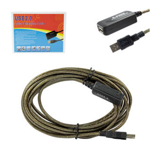 Cabo Extensor USB 2.0 Macho para Femea 5 Metros