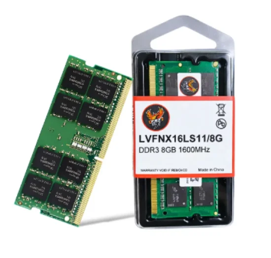 Mem�ria Ram Para Notebook Ddr3 8gb 1600mhz Fnx Cl11 Lv Verde