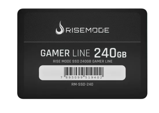 SSD Rise Mode Gamer Line, 240GB, SATA III, Leitura: 530MB/s, Grava��o: 520MB/s, Preto - RM-SSD-240