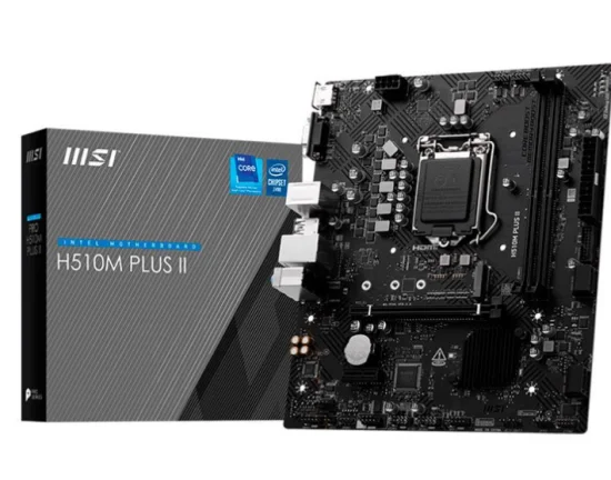 Placa Mae MSI H510M Plus II, DDR4, LGA1200, M-ATX, Chipset Intel H510, H510M-PLUS-II