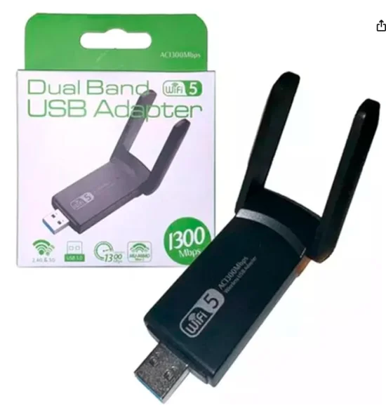 Adaptador Wifi Usb 3.0 Dual Band 1300 2.4/5ghz Wireless 5g