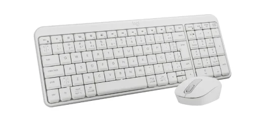 Kit Teclado e Mouse Sem Fio Logitech MK250 Compacto, Mouse Ambidestro, Bluetooth, ABNT2, Compat�vel PC e Mac, Branco - 920-013517