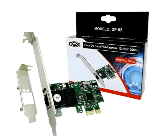 Placa De Rede PCi-express 10/100/1000 Dp-02 Dex