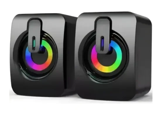 Caixa De Som Usb Lehmox Rgb Hyper GT Bivolt LEY-1917
