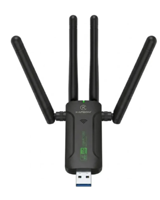 Adaptador Wifi Usb 3.0 Ac1200 Dual Band 4 Antenas KA-T8190 KAPBOM