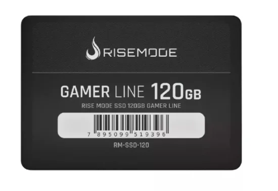 SSD Rise Mode Gamer Line, 120GB, Leitura: 530MB/s, Grava��o: 520MB/s, SATA III, Preto - RM-SSD-120