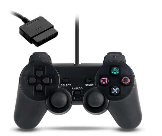 Controle Ps2 Para Play 1 E Play 2 Ps2 Compativel Joystick Dualshock