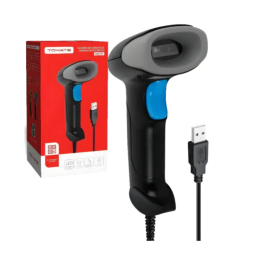 Leitor de C�digo Barras 2D QR Code USB Tomate MDK102