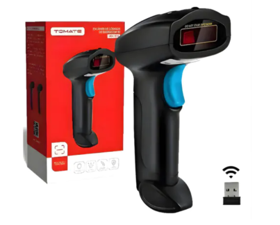 Leitor C�digo De Barras Sem Fio 2D QR USB Tomate MDK102S