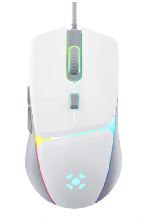 Mouse Gamer Fortrek Crusader 12800Dpi Branco