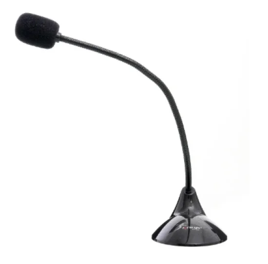 Microfone Dinamico Omnidirecional Knup Kp-903 Com Fio Para Pc E Notebook Preto