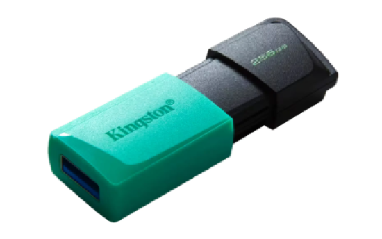 Pendrive Kingston DataTraveler Exodia 256GB USB 3.2 - Preto e Verde DTXM/256GB