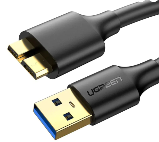 Cabo Usb 3.0 Macho Ugreen para Micro Usb-B Macho 0.5 Metro