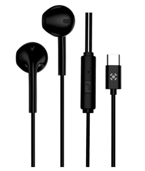 Fone de Ouvido Auricular Com Fio Tipo-C Fortrek EB210 Preto