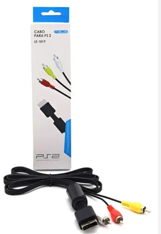 Cabo Av. �udio/ V�deo 1m Rca P/ Ps1, Ps2 E Ps3 Le-1019