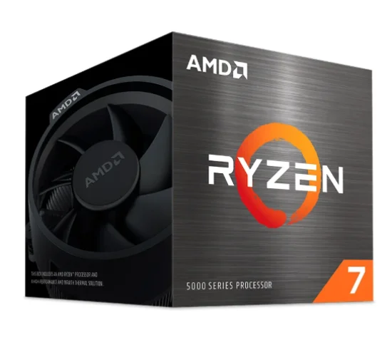 Processador AMD Ryzen 7 5700, 3.7 GHz (4.6GHz Max Turbo), Cache 20MB, 8 N�cleos, 16 Threads, AM4 - 100-100000743SBX