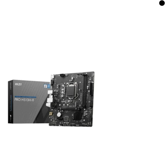Placa-M�e Msi Pro H510m-B, Intel LGA 1200, Matx, DDR4, M.2, VGA/HDMI, , Chipset H470