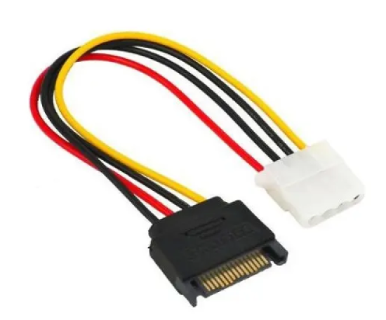 Cabo Sata Macho Para Ide Molex Femea 4 Pinos