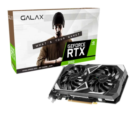Placa de V�deo Galax GeForce RTX 3050 EX V2, 6GB, GDDR6, 96 Bits - 35NRLDHP9OID