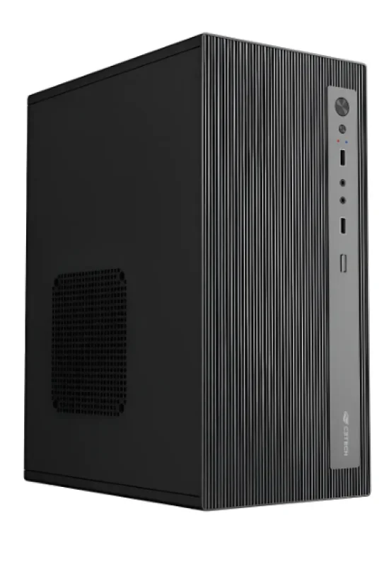 Gabinete C3tech Mt-36bk Mid Tower Usb S/ Fan C/ Fonte Preto 200w