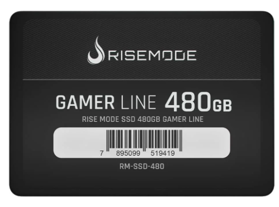 SSD Rise Mode Gamer Line, 480GB, SATA III, Leitura: 530MB/s, Grava��o: 520MB/s, Preto - RM-SSD-480