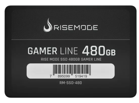 SSD Rise Mode Gamer Line, 480GB, SATA III, Leitura: 530MB/s, Grava��o: 520MB/s, Preto - RM-SSD-480