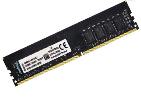 Memoria Ram Desktop 8GB 3200MHz DDR4 Kingston KVR32N22S8/8 - Preta