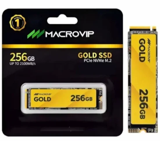 Ssd Macrovip Gold 256Gb M.2 2280 Nvme Leitura E Grava��o 2100Mb/S - 1500Mb/S Gen3X4 Mvgld/256gb