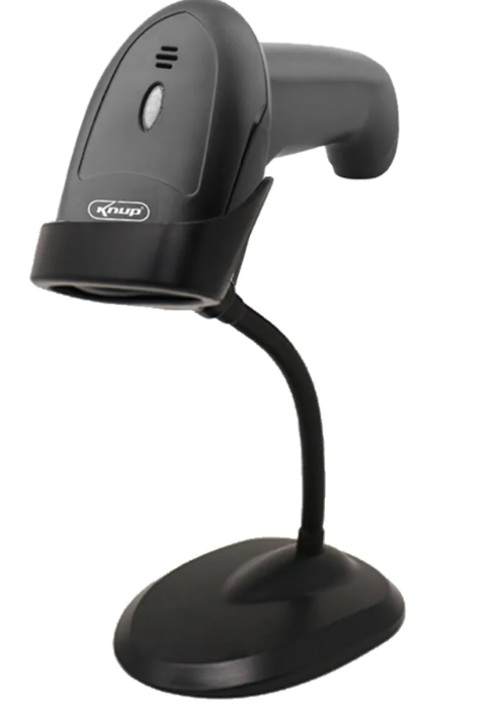 Leitor de C�digo de Barras Laser com Suporte Knup - KP-1017A+