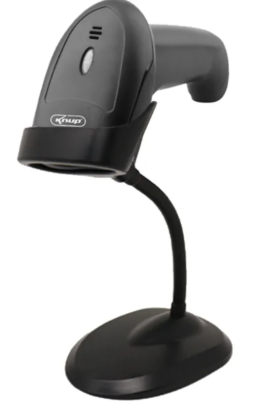 Leitor de C�digo de Barras Laser com Suporte Knup - KP-1017A+